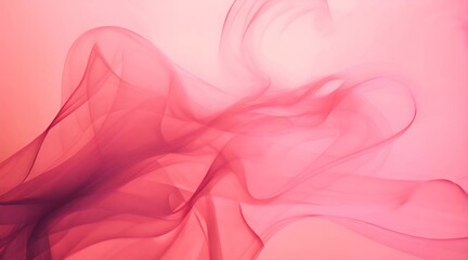Poster - Beige-pink abstract background with an amorphous light structure. AI generative.
