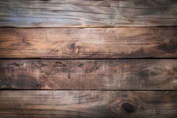Poster - A rustic, weathered plank of hardwood rests on a bed of rich brown soil, telling the story of its journey from sturdy lumber to a humble piece of plywood