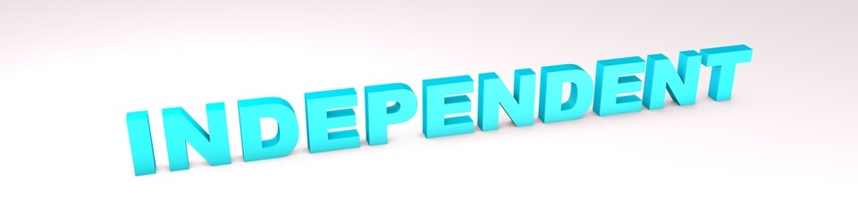 Poster - Blue 3D text 