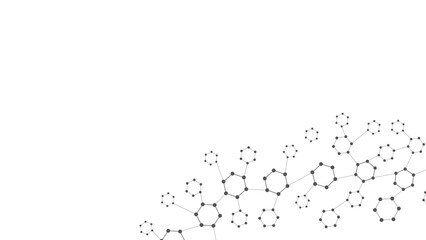 Poster - Science abstract background. Abstract technology background with copy space. Abstract shapes in the corner.
