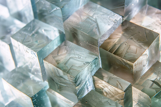 Abstract background with cubes.