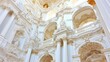 Opulent baroque architecture with gilded details