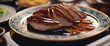 Luxurious Peking duck with crispy skin, sliced and served with thin pancakes and hoisin sauce