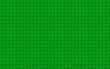 Green plastic toy blocks. Modern vector bricks background. Plastic construction plate. Simple vector illustration