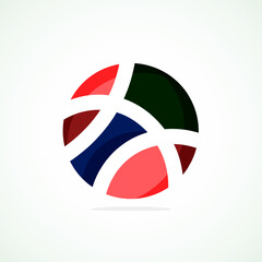 Poster - Abstract circle logo - minimalist emblem, timeless and universal shape of circle. Unique logo represent range of brands and concepts, encapsulating simplicity and creativity in single, iconic image