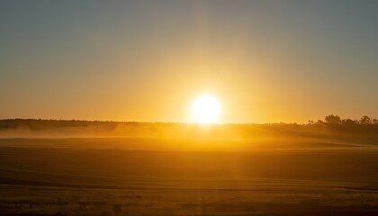 Wall Mural - The sun rising in the morning