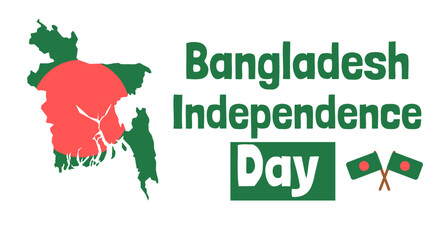 Wall Mural - Bangladesh independence day celebration vector illustration