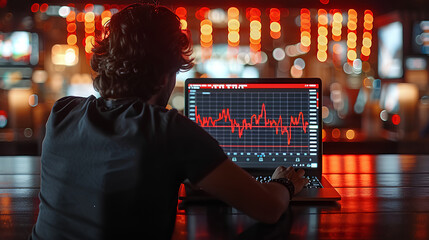 Poster - Professional working on financial analysis