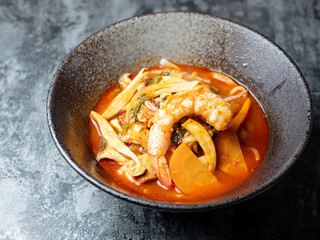 Poster - Spicy Seafood Noodle Soup, jjamppong, ramyeon