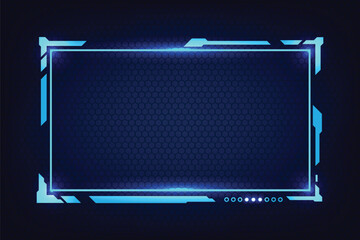 Poster - abstract hud ui gui future futuristic screen system virtual design.