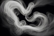 A white smoke abstract with an isolated background