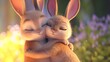 © Umar - National Hugging Day: Cute Animated Animals Hugging