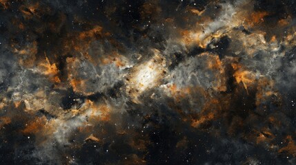 Wall Mural - Deep space nebula. Generative AI