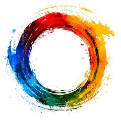 Wall Mural - Circles of rainbow colors