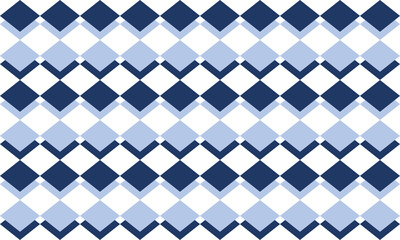 Wall Mural - two tone blue diamond checkerboard repeat pattern, replete image, design for fabric printing
