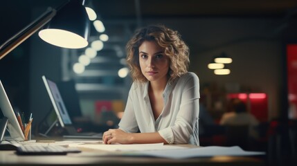 Diverse team of young professionals is working in modern business company. Working day of an office worker. Business, consulting, and technology concept.