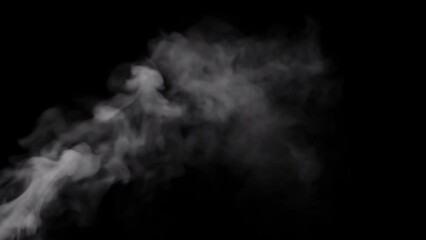 Wall Mural - Realistic dry ice smoke clouds fog overlay perfect for compositing into your shots. Simply drop it in and change its blending mode to screen or add. 3d Illustration