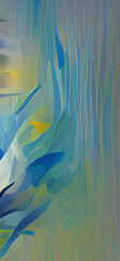 Poster - Abstract background modern futuristic graphic. Yellow, Blue chaotic background.