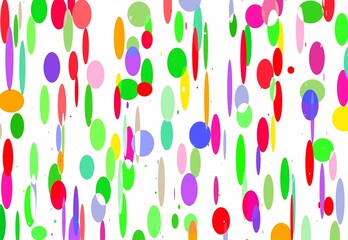 Wall Mural - pattern with colorful circles