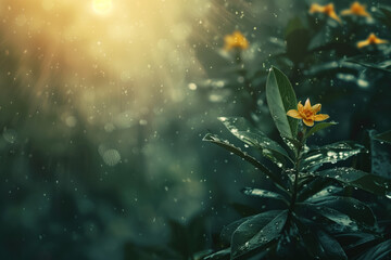 Poster - A slide Background showcasing the beauty and uniqueness of life. Nature and biodiversity. Background image. Created with Generative AI technology