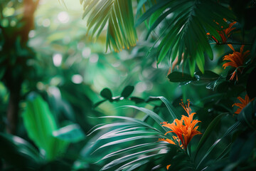 Poster - A slide Background showcasing the beauty and uniqueness of life. Nature and biodiversity. Background image. Created with Generative AI technology