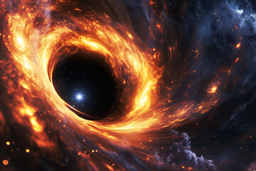 Wall Mural - exploring a unique aspect of black holes - ranging from scientific investigations to metaphysical an