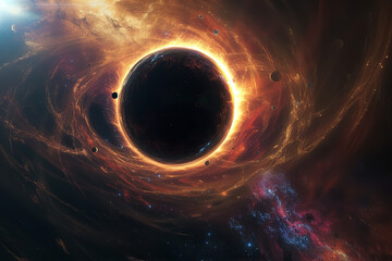 Wall Mural - black holes in science fiction - tracing their influence from classic literature to contemporary mov