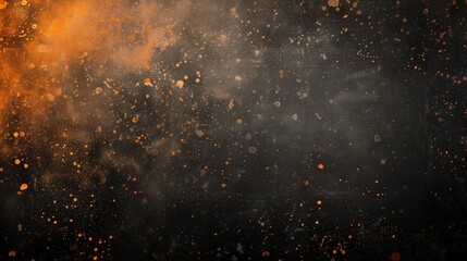 Wall Mural - black orange spot , a normal simple grainy noise grungy empty space or spray texture , a rough abstract retro vibe shine bright light and glow background template color gradient 