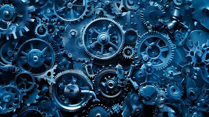 Steampunk mechanical vintage rusty gears