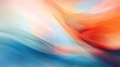 Serene Abstract Fluidity in Blue and Orange Hues