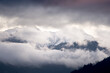 dark and cloudy montains