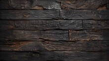 Black Wall Wood Texture Background