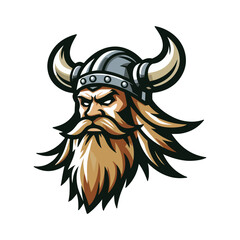 Wall Mural - The viking mascot logo