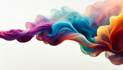 colorful smoke swirl