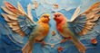 © Sbahat - Create an image of love birds in mid-flight, capturing the dynamic movement and grace of their wings, while emphasizing the connection between the pair through subtle touches -Ai Generative