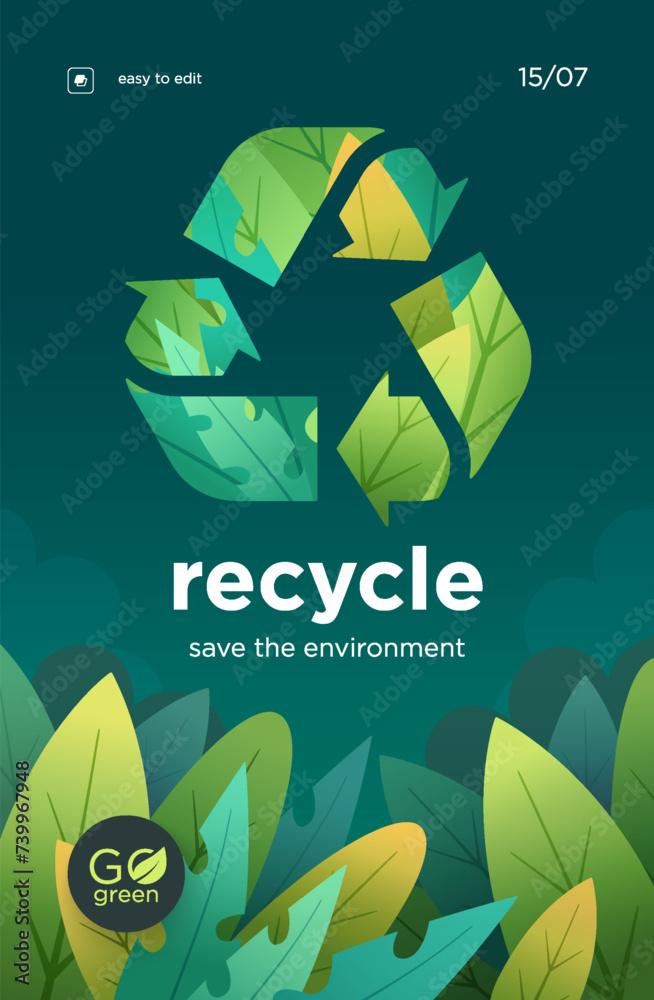 Recycle Symbol, saving ecology concept when people are recycling and ...