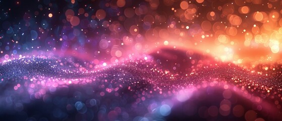 Poster - A futuristic background with glowing light effects.  illustration.