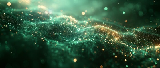 Poster - Background with glowing light effect in the abstract futuristic style.  illustration.