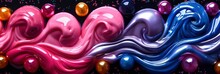 Festive Pattern Of Balloons And Streamers In Party Colors, Background Image, Background For Banner