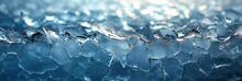 Rough, Natural, Jagged Ice Glacier Surface Texture, Background Image, Background For Banner