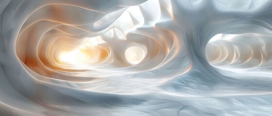 Aufkleber - The abstract white background has a geometrical design on a white light background.