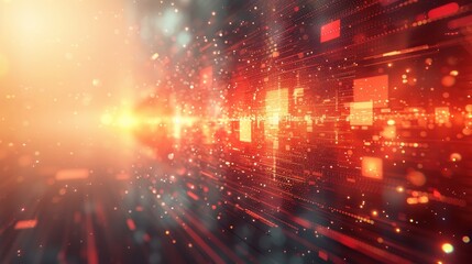Leinwandbilder -  background of abstract technology communication concept
