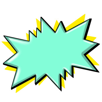 Pop Art comics icon . Speech Bubble illustration.
