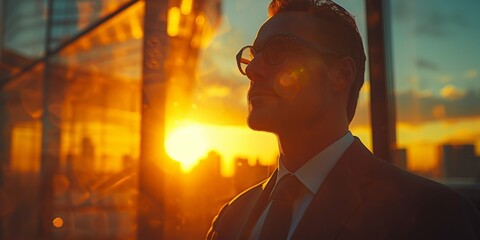 Wall Mural - Portrait of businessman