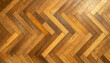 Closeup of a perfect herringbone wooden parquet. Texture and background, top view. Generative Ai.
