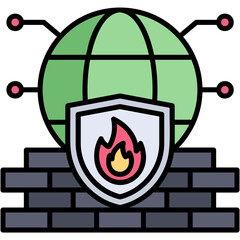 Sticker - Firewall Illustration