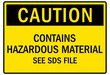 © Pog - Safety data sheet sign and labels