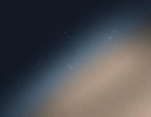 Wall Mural - dark blue beige grainy gradient background glowing light dark backdrop, noise texture effect banner 