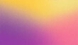 Purple yellow pink grainy gradient background retro noise texture pastel color gradients banner backdrop design