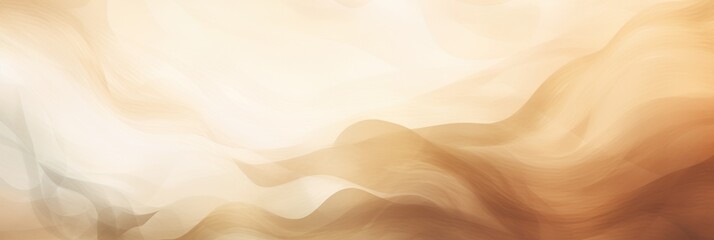 Wall Mural - Abstract watercolor paint background dark Ivory gradient color with fluid curve lines texture